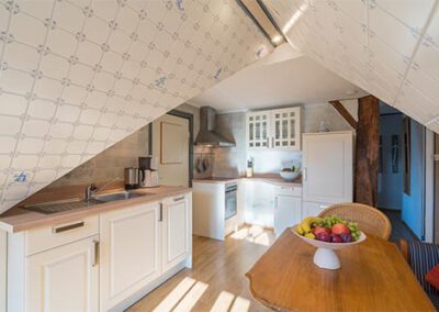 Küche in der Ferienwohnung F3 Haubarg & Remise St. Peter-Ording