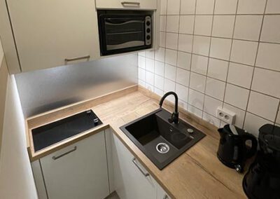 Küche in der Ferienwohnung F18 Haubarg & Remise St. Peter-Ording