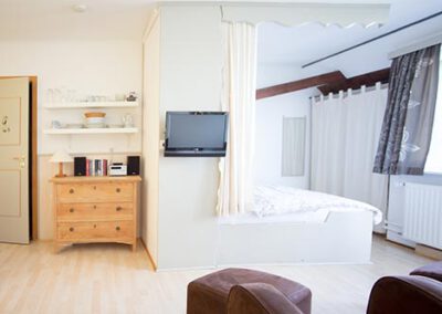 Schlafecke der Ferienwohnung F18 Haubarg & Remise St. Peter-Ording