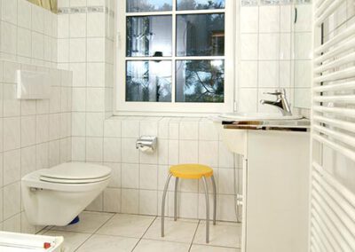 Badezimmer in der Ferienwohnung R1 Haubarg & Remise St. Peter-Ording