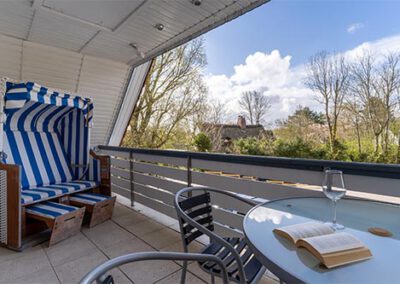 Balkon der Ferienwohnung R2 Haubarg & Remise St. Peter-Ording