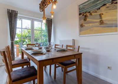 Essbereich in der Ferienwohnung R1 Haubarg & Remise St. Peter-Ording