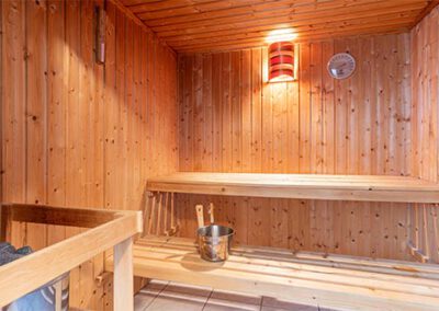 Sauna in der Ferienwohnung R3 Haubarg & Remise St. Peter-Ording