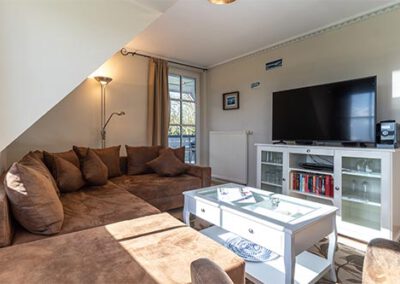 Wohnzimmer in der Ferienwohnung R2 Haubarg & Remise St. Peter-Ording